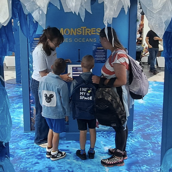 Dispositif interactif AI Monstres des océans SeaLife