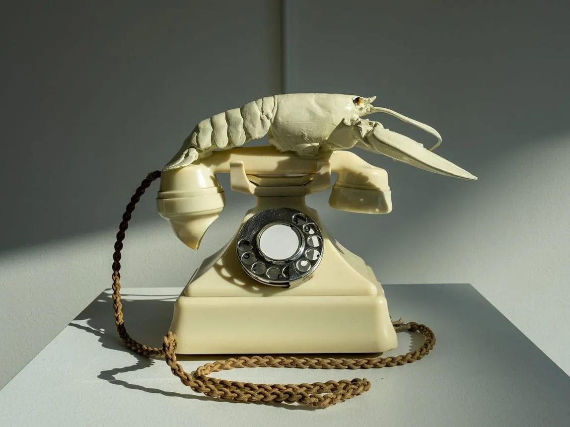 Le téléphone homard de Salvador Dalí, repris par le Dalí Museum pour l'expérience Ask Dalí